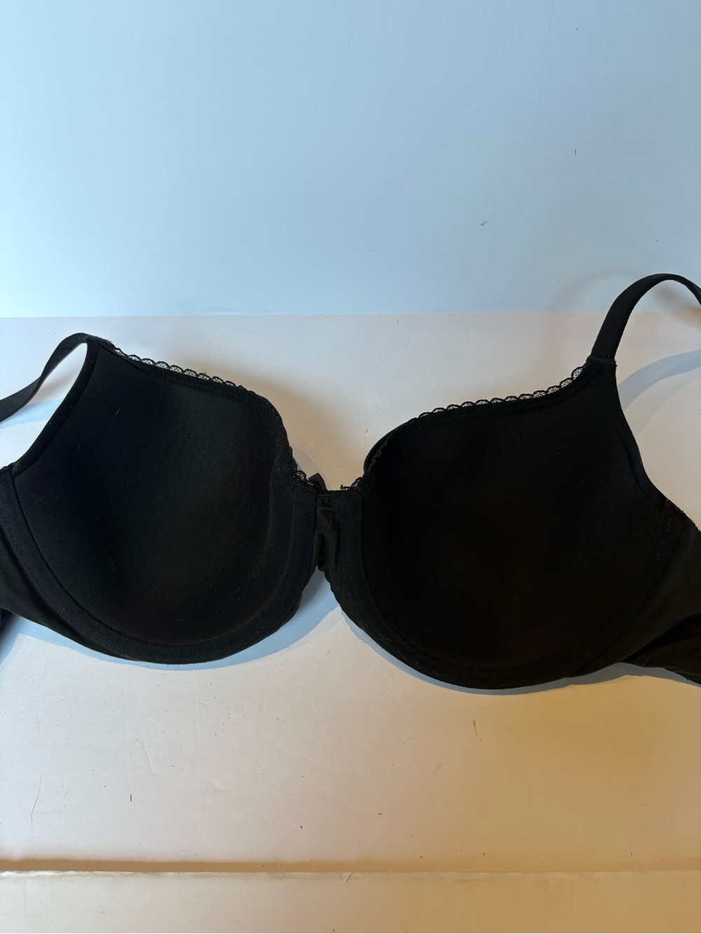 Victoria's Secret Body by Victoria Black Lined demi Bra UW padded Size 38B - Picture 2 of 8